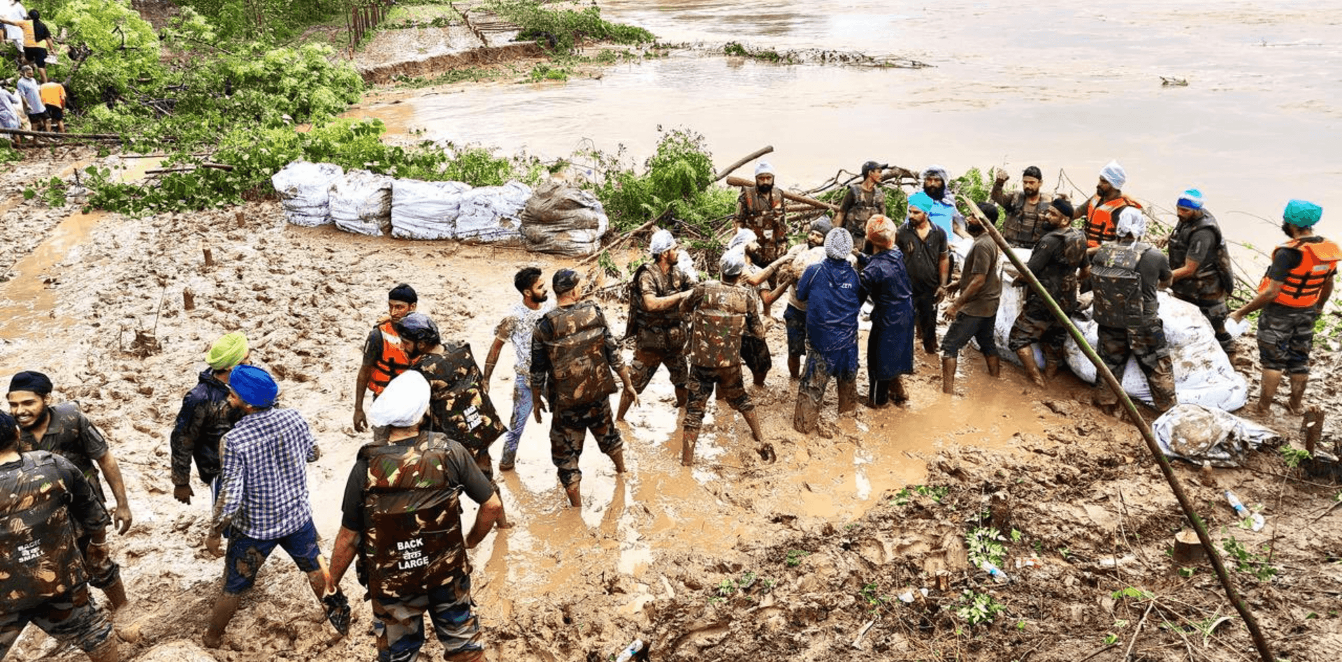 Army Deployed to Protect Sutlej Embankment in Jalandhar