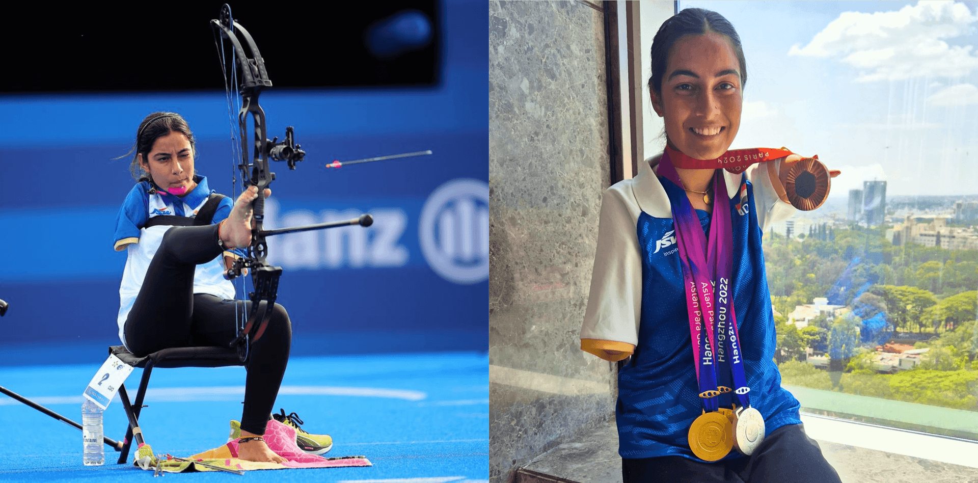 Sheetal Devi para-archer able-bodied team