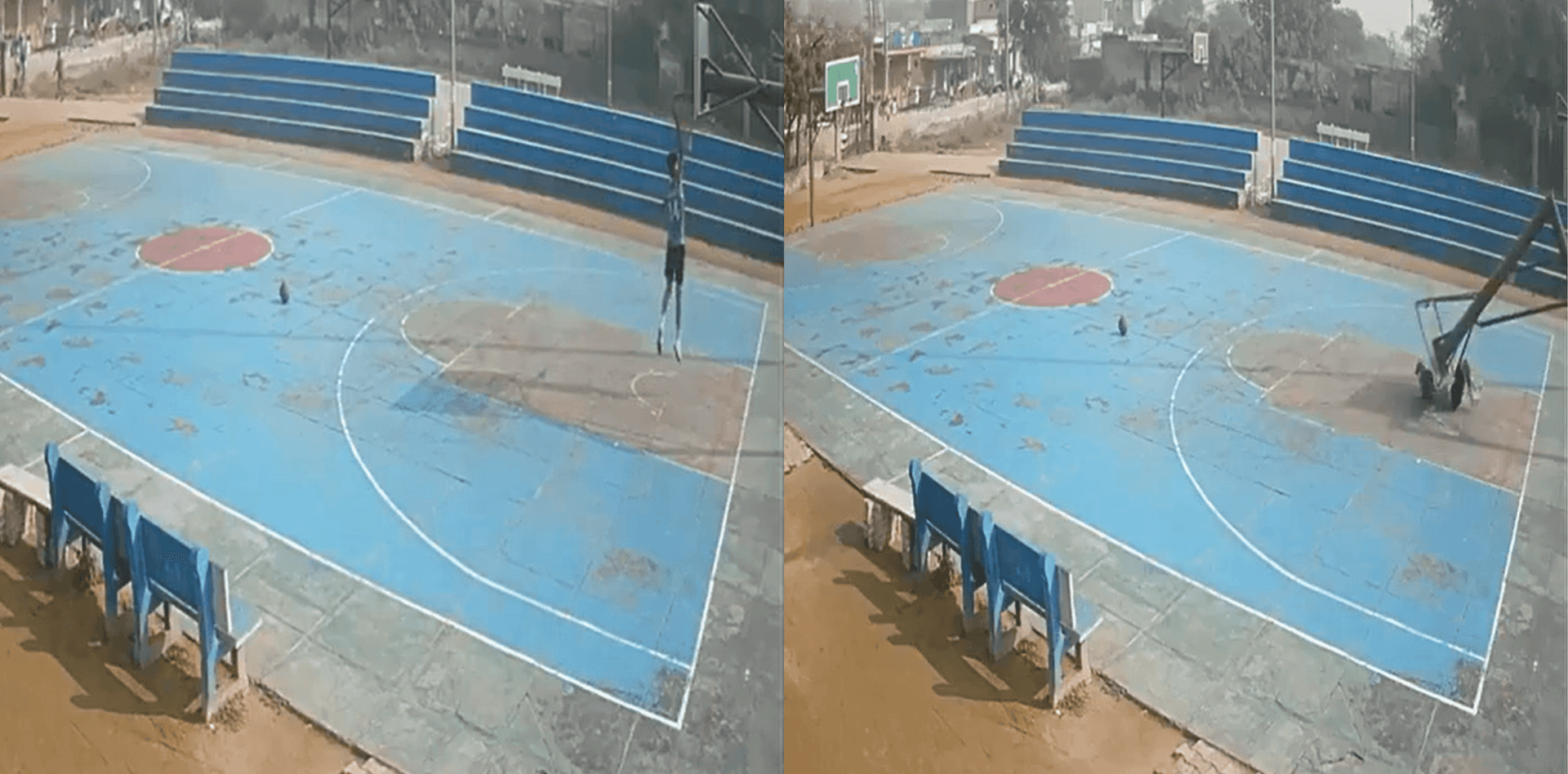 Basketball Court Accident