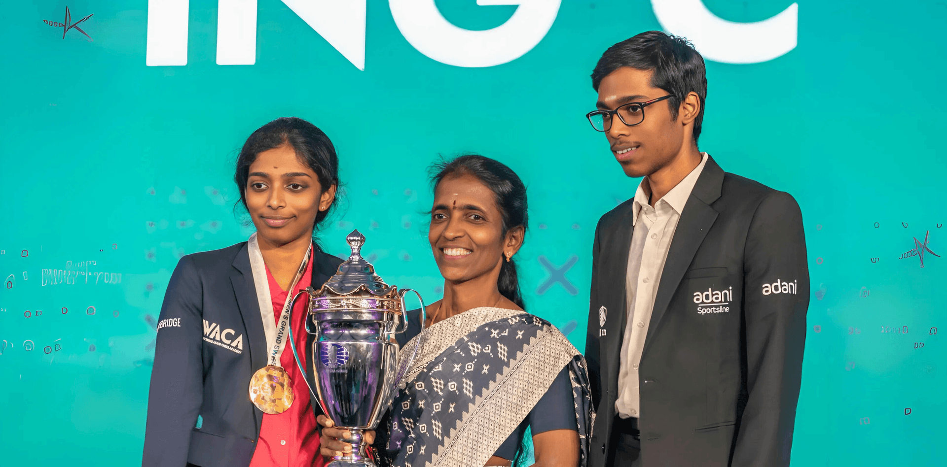 Praggnanandhaa and Vaishali chess