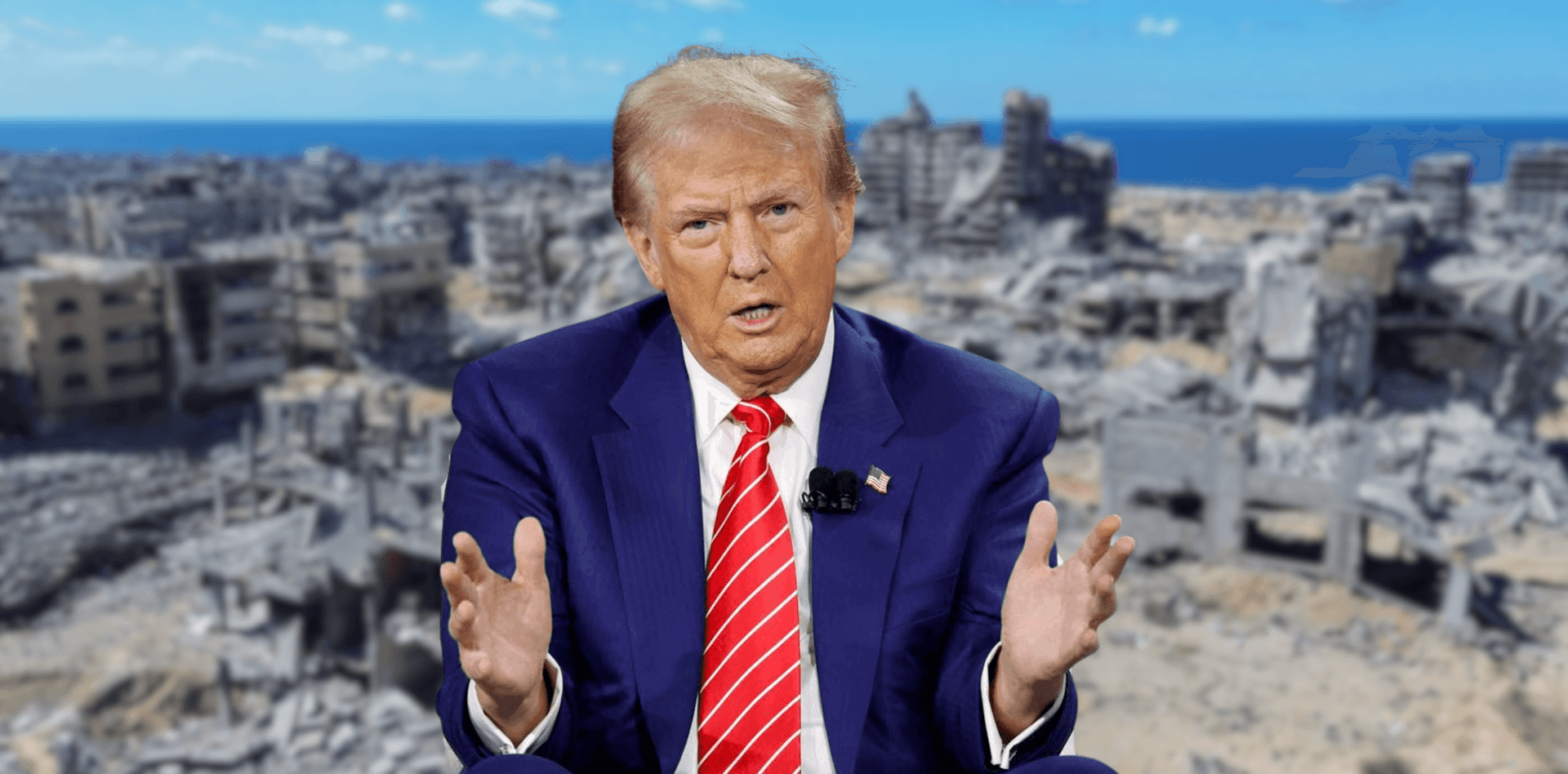 President Donald Trump on Gaza ceasefire