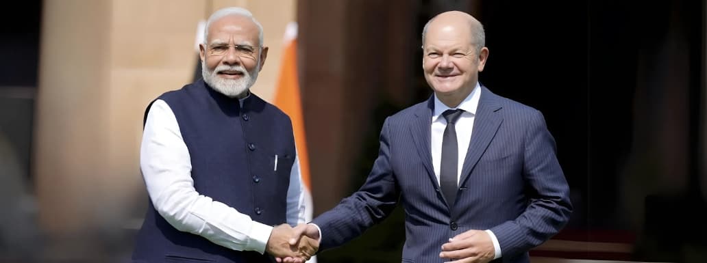 German Chancellor Olaf Scholz Visiting India on Invitation of PM Modi