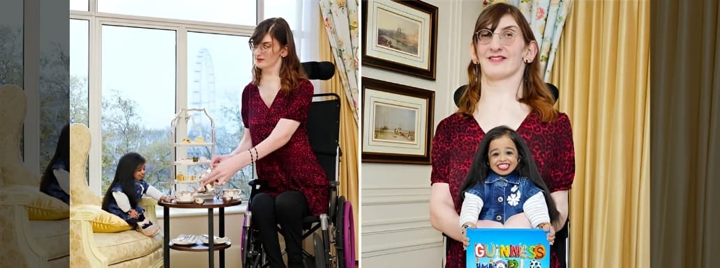 When the World’s Tallest Woman Meets the Smallest, Celebrates Guinness World Records Day