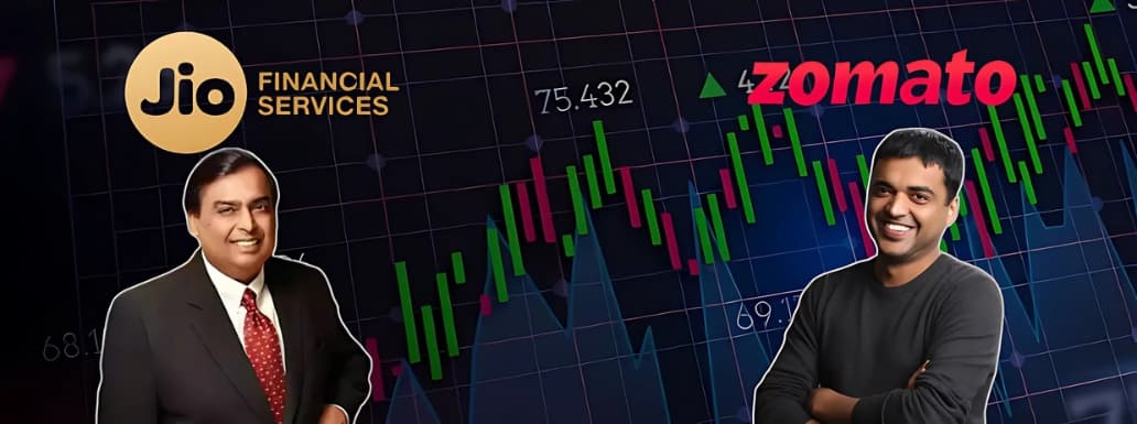 Zomato & Jio Financial Services to be Included in Benchmark BSE Sensex