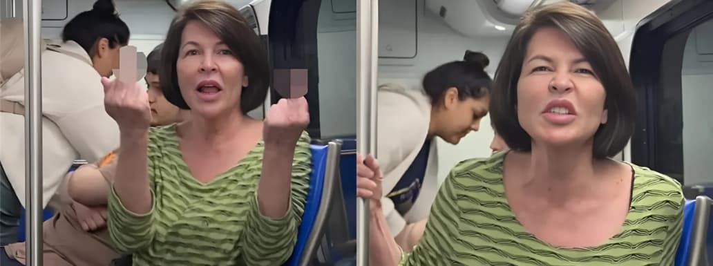 White Racist Woman Removed from Boarding Bus Post-Flight, Harasses Indian American Family