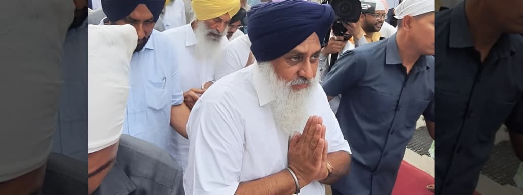 Sukhbir Singh Badal Completes 10-Day Religious Penance, Performs Ardas at Darbar Sahib