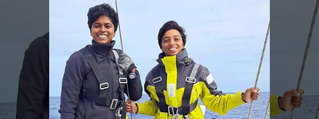 INSV ‘Tarini’ with Two Women Navy officers Crossed International Date Line (IDL)