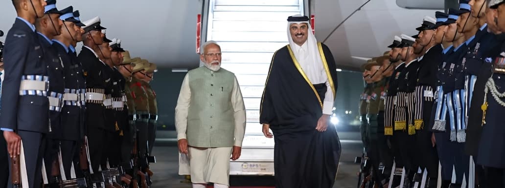 India and Qatar Strengthen Bilateral Ties During Emir’s State Visit