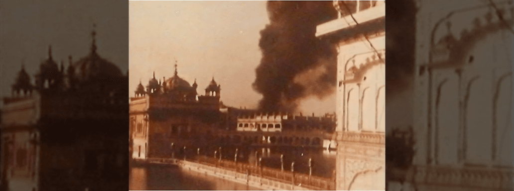 Man with an Iron Rod Attack the Devotees in Golden Temple